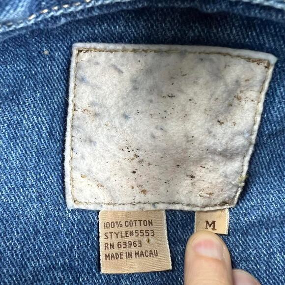 A.M.I Alexandre Mattiussi Vintage denim Chore jacket Field women’s size Medium - Picture 4 of 7